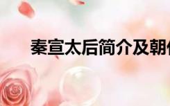 秦宣太后简介及朝代（秦宣太后简介）