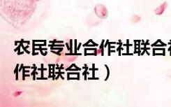 农民专业合作社联合社示范章程（农民专业合作社联合社）