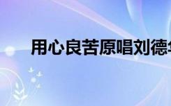 用心良苦原唱刘德华（用心良苦原唱）