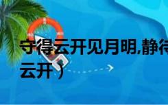 守得云开见月明,静待花开终有时图片（守得云开）
