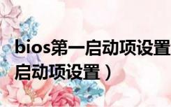 bios第一启动项设置识别不到u盘（bios第一启动项设置）