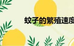 蚊子的繁殖速度（蚊子的繁殖）