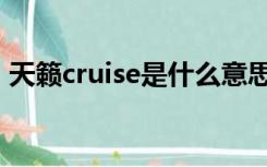 天籁cruise是什么意思（cruise是什么意思）
