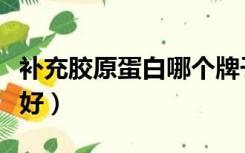 补充胶原蛋白哪个牌子好（胶原蛋白哪个牌子好）