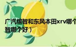 广汽缤智和东风本田xrv哪个好（东风本田xrv和广州本田缤智哪个好）
