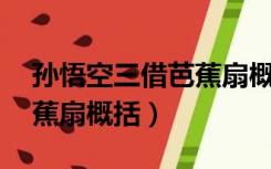 孙悟空三借芭蕉扇概括50字（孙悟空三借芭蕉扇概括）