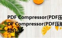 PDF Compressor(PDF压缩软件) V2.7.0.0 绿色破解版（PDF Compressor(PDF压缩软件) V2.7.0.0 绿色破解版功能简介）