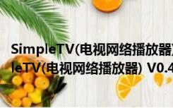 SimpleTV(电视网络播放器) V0.4.8 b1 官方正式版（SimpleTV(电视网络播放器) V0.4.8 b1 官方正式版功能简介）