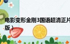 电影变形金刚3国语超清正片免费观看（变形金刚3电影完整版）