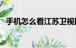 手机怎么看江苏卫视回放（江苏卫视回放）