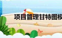 项目管理甘特图模板（甘特图模板）