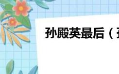 孙殿英最后（孙殿英的下场）