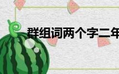 群组词两个字二年级上册（群组词）