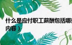 什么是应付职工薪酬包括哪些内容（应付职工薪酬包括哪些内容）