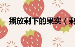 播放剩下的果实（剩下的果实mp3下载）