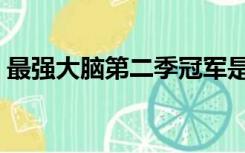 最强大脑第二季冠军是谁（最强大脑第二季）