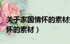 关于家国情怀的素材摘抄200字（关于家国情怀的素材）