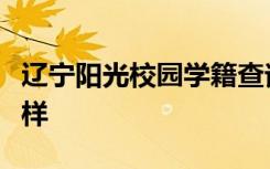 辽宁阳光校园学籍查询选科和学校选科咋不一样