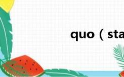 quo（status quo）
