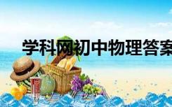 学科网初中物理答案（学科网物理初中）