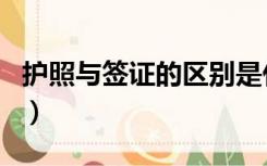 护照与签证的区别是什么（护照与签证的区别）