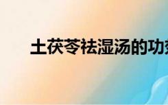 土茯苓祛湿汤的功效（土茯苓祛湿汤）