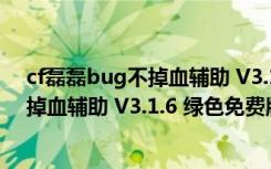 cf磊磊bug不掉血辅助 V3.1.6 绿色免费版（cf磊磊bug不掉血辅助 V3.1.6 绿色免费版功能简介）