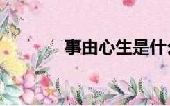 事由心生是什么意思（事由）