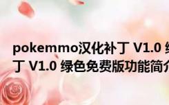 pokemmo汉化补丁 V1.0 绿色免费版（pokemmo汉化补丁 V1.0 绿色免费版功能简介）