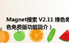 Magnet搜索 V2.11 绿色免费版（Magnet搜索 V2.11 绿色免费版功能简介）