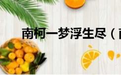 南柯一梦浮生尽（南柯一梦梦若浮生）