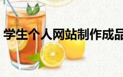 学生个人网站制作成品（个人网站制作成品）