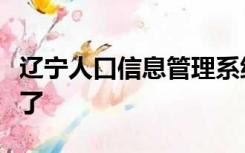 辽宁人口信息管理系统登录第二阶段就上不去了