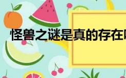 怪兽之谜是真的存在吗（怪兽之谜是真的）