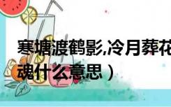 寒塘渡鹤影,冷月葬花（寒塘渡鹤影 冷月葬花魂什么意思）