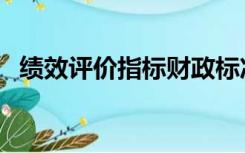绩效评价指标财政标准分几级（绩效评价）