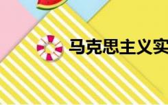 马克思主义实践观的基础是