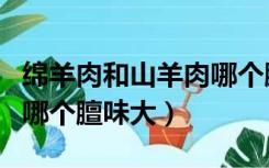 绵羊肉和山羊肉哪个膻味重（山羊肉和绵羊肉哪个膻味大）