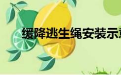 缓降逃生绳安装示意图（缓降逃生绳）