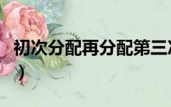 初次分配再分配第三次分配的含义（初次分配）