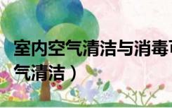室内空气清洁与消毒可选择自然通风（室内空气清洁）