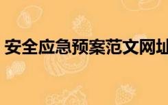 安全应急预案范文网址（安全应急预案范文）