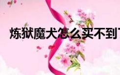 炼狱魔犬怎么买不到了（炼狱魔犬多少钱）