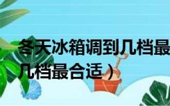 冬天冰箱调到几档最合适7档（冬天冰箱调到几档最合适）