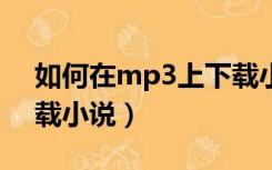 如何在mp3上下载小说?（怎样在MP3里下载小说）
