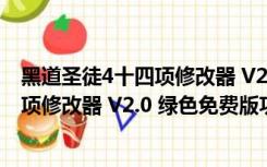 黑道圣徒4十四项修改器 V2.0 绿色免费版（黑道圣徒4十四项修改器 V2.0 绿色免费版功能简介）