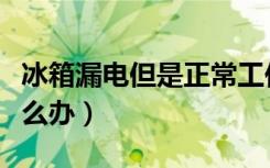 冰箱漏电但是正常工作怎么处理（冰箱漏电怎么办）