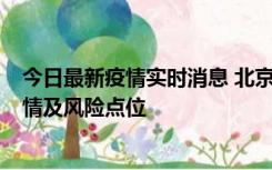 今日最新疫情实时消息 北京昌平区通报1例新增确诊病例详情及风险点位