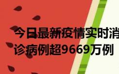 今日最新疫情实时消息 美国累计新冠肺炎确诊病例超9669万例