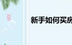 新手如何买房（如何买房）